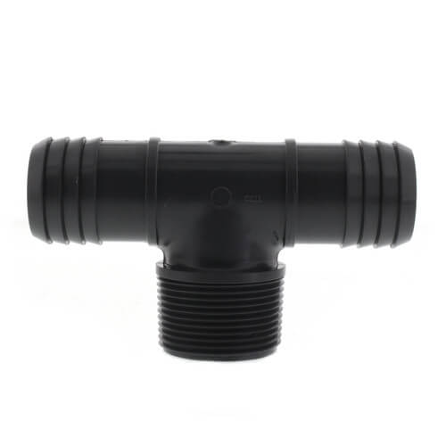 1 1/4" INSERT x INSERT x MIPT PVC TEE