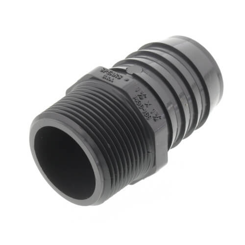 1 1/4" MIPT x 1 1/2" INSERT PVC REDUCING MALE ADAPTER