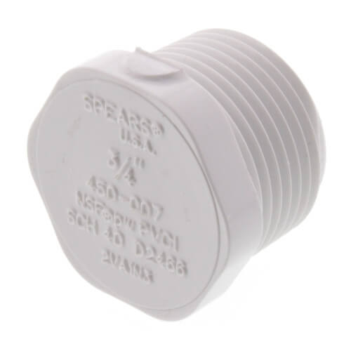 3/4" MIPT SCH 40 PLUG