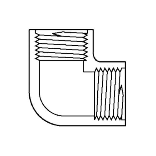 1 1/2" CPVC FIPT SCH 80 ELL 90°