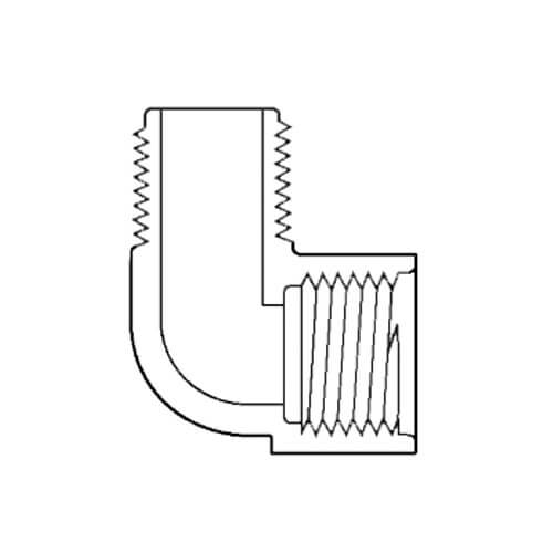 1/4" CPVC MIPT x FIPT SCH 80 STREET ELL 90°