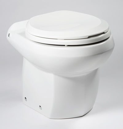 White Royal Flush Bravo Marine Toilet with Multitouch Control System