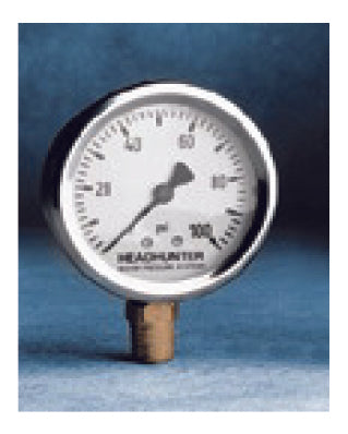 STAINLESS STEEL PRESSURE GAUGE, OIL FILLED, HORIZONTAL